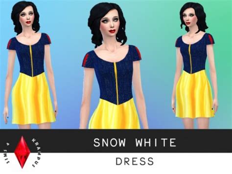 Snow White Dress At Sims 4 Krampus Sims 4 Updates