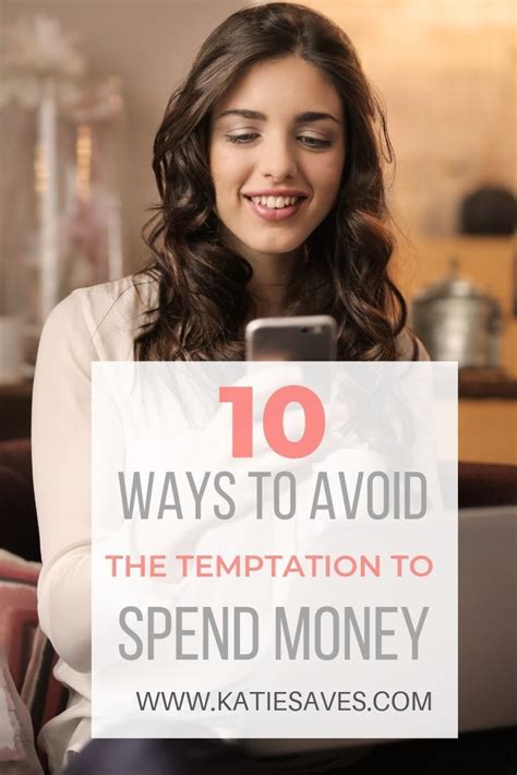 10 Ways To Avoid Spending Temptation Katie Saves Money Saving Advice Budgeting Money