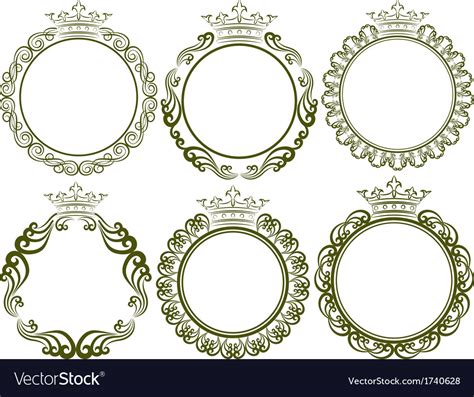 Royal Frames Royalty Free Vector Image Vectorstock