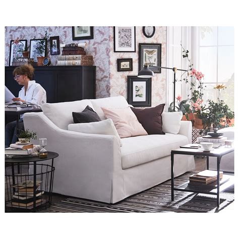Ikea FÄrlÖv Loveseat Flodafors White White Sofa Living Room Ikea Usa