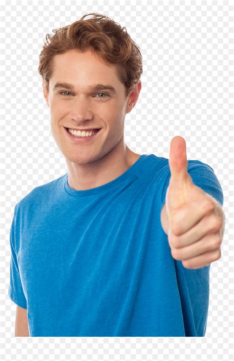 Man With Thumbs Up Png Transparent Png Vhv