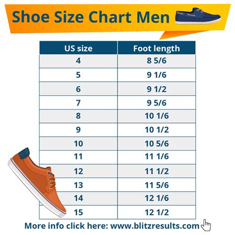 Male Shoe Sizes