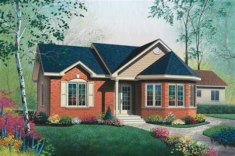 This three bedroom bungalow house design is 1. Bungalow Home Plan - 2 Bedrms, 1 Baths - 994 Sq Ft - #126-1671