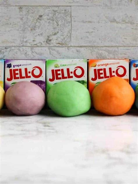 Homemade Scented Jello Playdough Recipe Story Saving Dollars And Sense