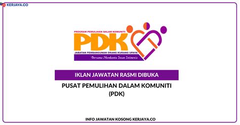 Kita masih lagi dalam suasana pkp sehingga 28.04.2020 nanti. Jawatan Kosong Terkini Pusat Pemulihan Dalam Komuniti (PDK ...