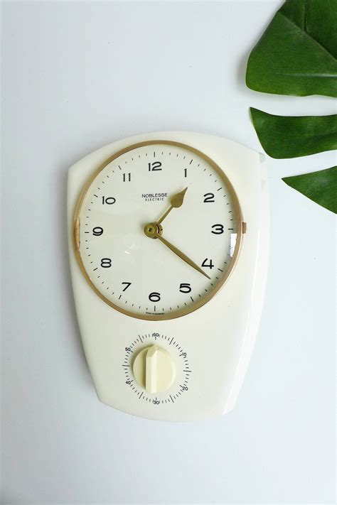 Vintage Kitchen Clock Egg Timer Porcelain Clock Wall Decor West