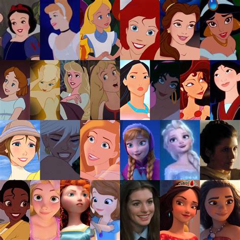 Female Disney Cartoon Characters List Wallpaperist