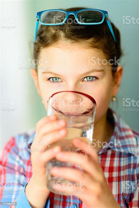 Girl Drinking Water Stock Photo Download Image Now Child Drinking