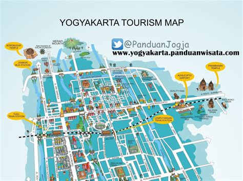 Peta Lengkap Indonesia Yogyakarta Tourism Map