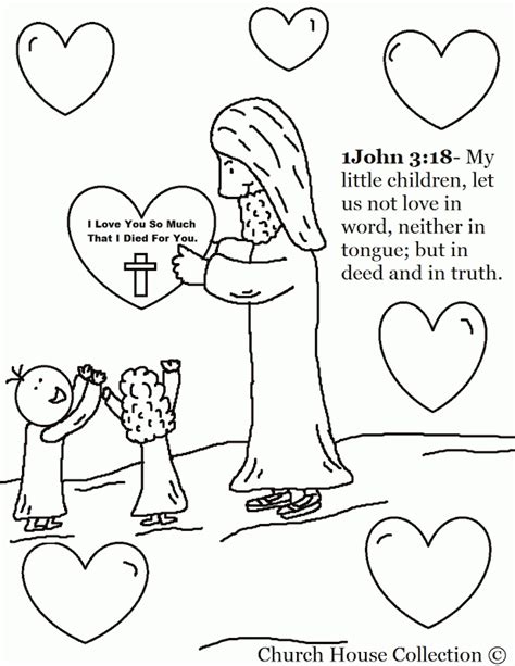 Jesuse And The Children Coloring Pages Coloring Home