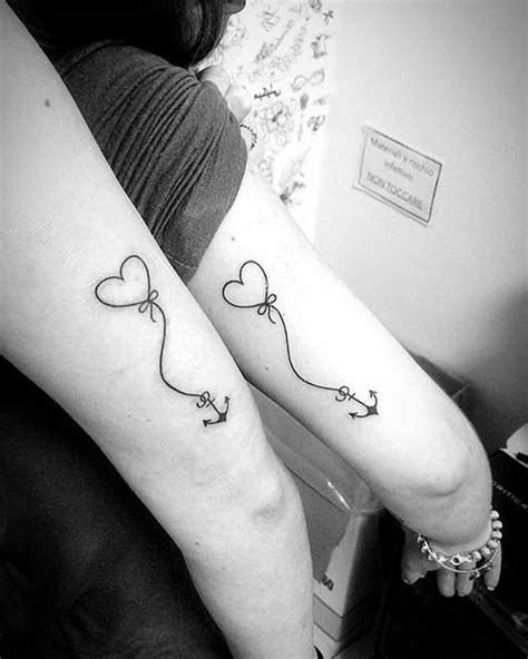 The close friends show off their similar identical friendship tattoos. 23 Cute Best Friend Tattoos for You and Your BFF - crazyforus