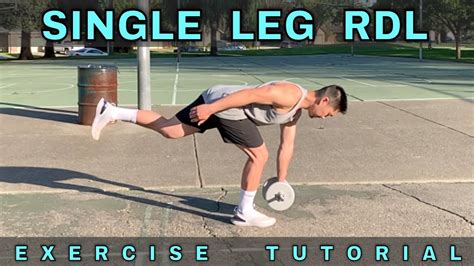 Single Leg Rdl Exercise Tutorial Youtube