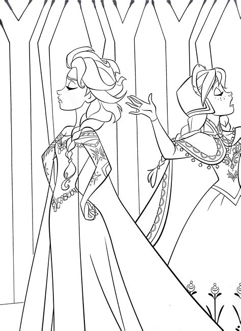 35 frozen printable coloring pages for kids. Disney's Frozen Colouring Pages | Cute Kawaii Resources