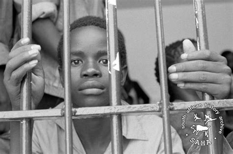 Saha South African History Archive Boy Behind Bars Motswedi