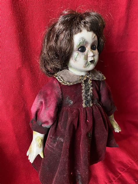 Ooak Creepy Gothic Horror Doll Shade And Shadow Little Zombie Etsy