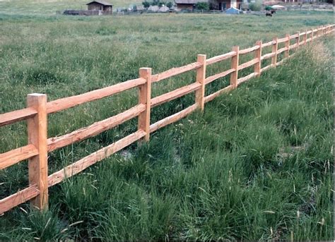 The split rail, or post and rail, fence is essentially a rustic version of a post and board fence style and is similarly a good choice for posts come in three types to accommodate any basic configuration: Rustic/Rail Wood Fencing | Mike's Fence