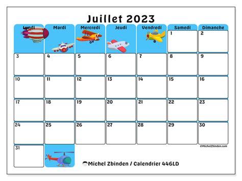 Juillet Calendrier 2023 2023 Calendrier