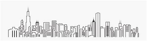 Maybe you would like to learn more about one of these? Chicago Transparent Line - White Chicago Skyline ...
