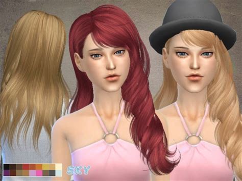 The Sims Resource Hairstyle Ili By Skysims Sims Hairs