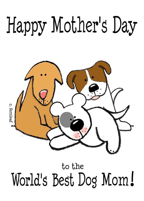 Happy Mothers Day Worlds Best Dog Mom Card In 2021