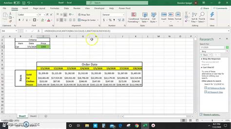 How To Match Two Values In Excel