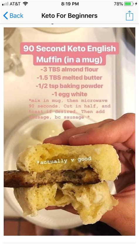 Keto English Muffin Mug Low Carb Bread Keto Bread Low Carb Keto