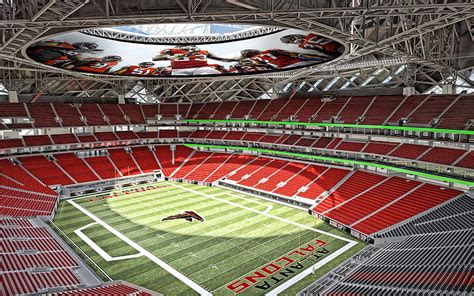 Atlanta Falcons Benz Football Mercedez Nfl Stadium Usa Hd Phone
