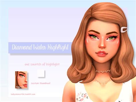 The Sims Resource Diamond Water Highlight By Ladysimmer94 • Sims 4