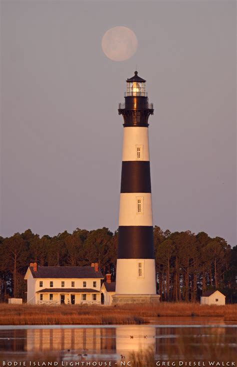 Full Moon Shines Over Lighthouse In Stunning View Photo Space