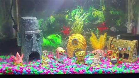 Spongebob Bikini Bottom Fish Tank Aquarium Youtube