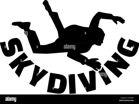 Skydiver With Skydiving Word Stock Photo Royalty Free Image 130728310