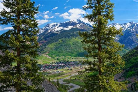 Overlooking The Town Of Silverton Colorado From The San Juan Skyway