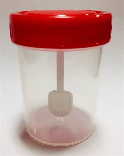 Red Polyproplene Stool Container 50ml For Chemical Laboratory At Rs 2