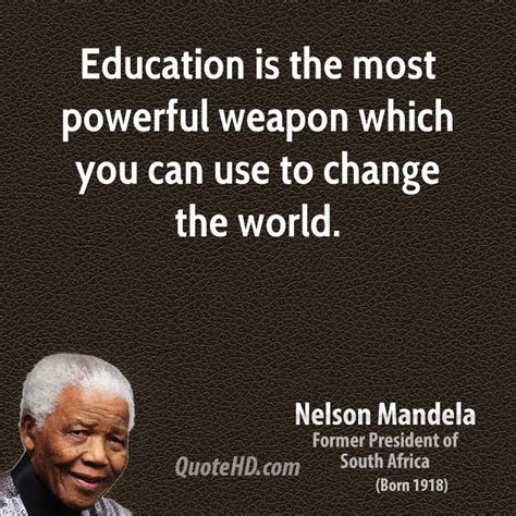 Nelson Mandela Education Quotes Quotehd
