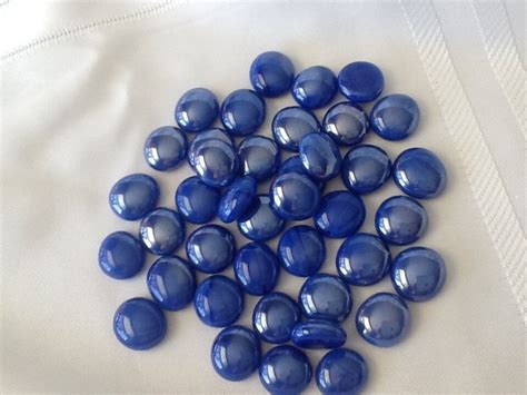 Glass Gems Medium Blue Opaque G92