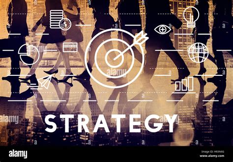 Strategy Target Mission Objective Graphics Concept Stock Photo Alamy
