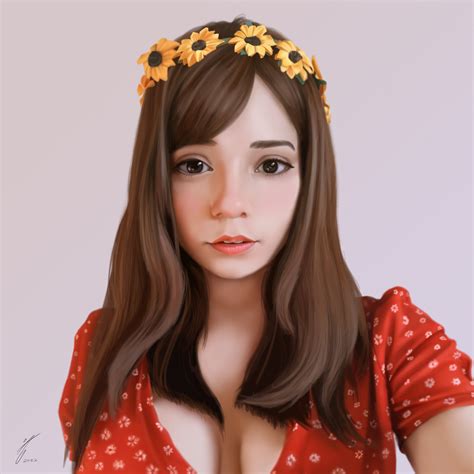 Artstation Realistic Digital Painting For A Girl