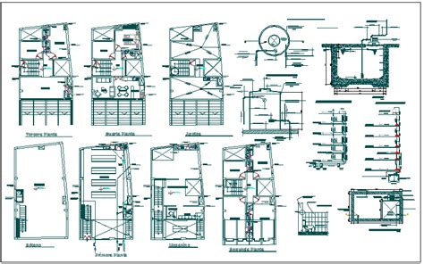 Commercial Building Plan Detail View Dwg File Cadbull