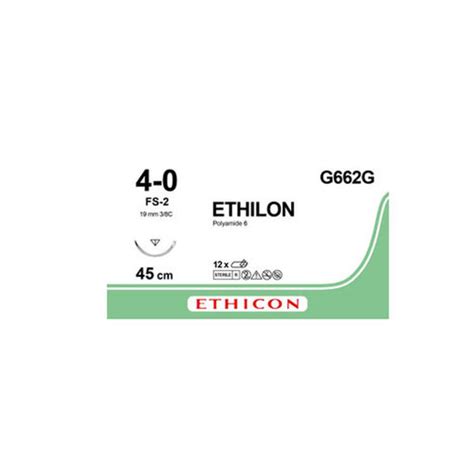 Ethilon 4 0 Fs 2 45cm G662g Grønn Jan F Andersen