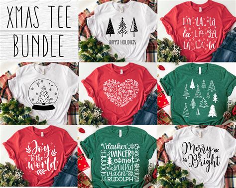 Christmas Svg Bundle Christmas Shirt Svg For Cricut Christmas Tee Svg Bundle Digital Download