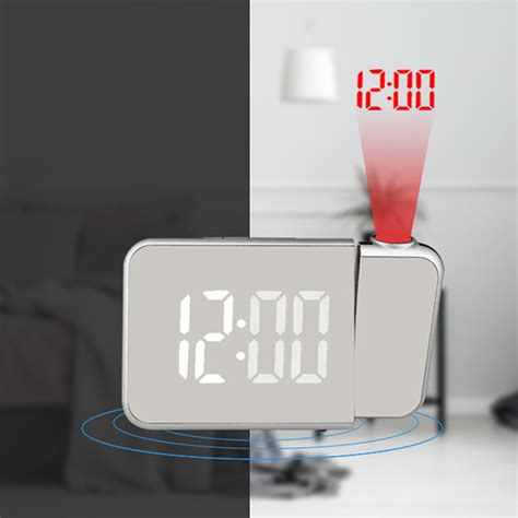 PRETXORVE Digital Clock, Projection Alarm Clock, Digital Alarm Clock