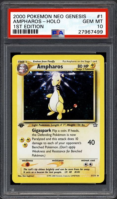 You might be lucky enough to find a rare pokémon card! Non-Sports Cards - 2000 Nintendo Pokemon Neo Genesis 1St Edition | PSA CardFacts™