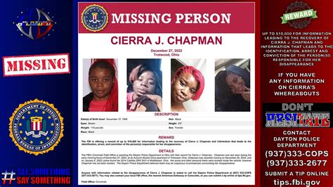 missing cierra j chapman youtube