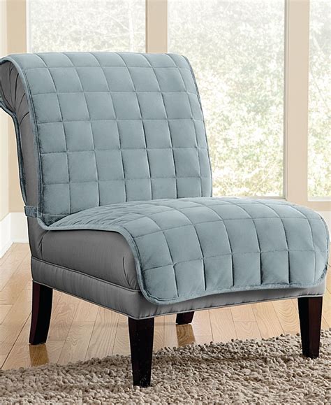 In the dining room, arrange a matching set of slipcovered dining chairs around the table for a unified look. Sure Fit Velvet Deluxe Pet Armless Chair Slipcover with ...