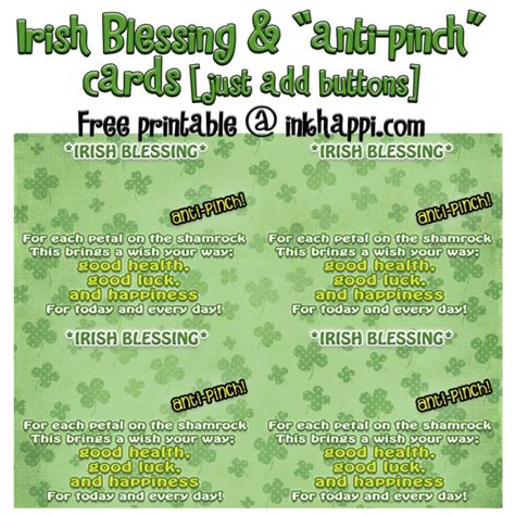 St Patricks Day Facts Anti Pinch Cards And More Inkhappi