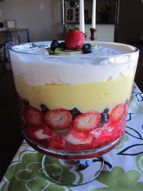 Combine strawberry jello with hot and cold water. Neighbor Julia: Angel Food Cake Trifle