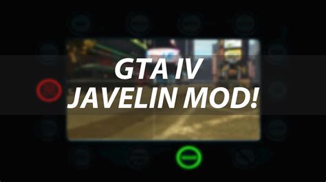 Gta Iv Mods Javelin Mod Youtube