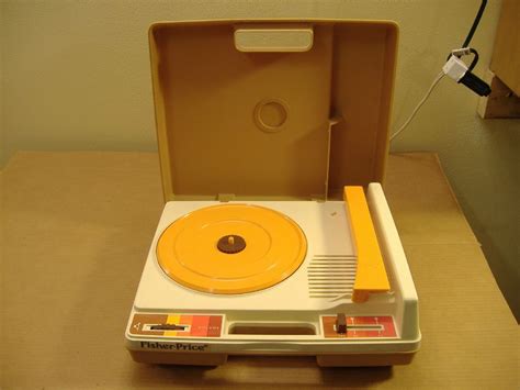 Vintage 1980s Fisher Price Record Player 33 13 Lps 45 Rpm Plays Real