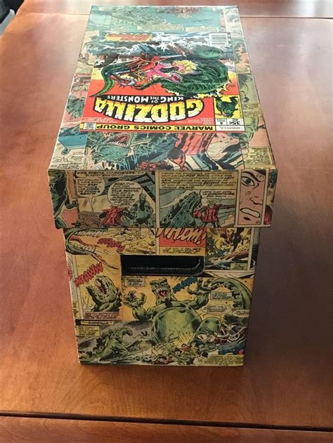 Custom Throwback Decoupage Comic Book Storage Box Etsy In 2021