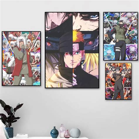 Japanese Naruto Anime Hatake Kakashi Canvas Painting Wall Art Posters